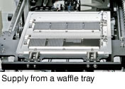 Supply from a waffle tray